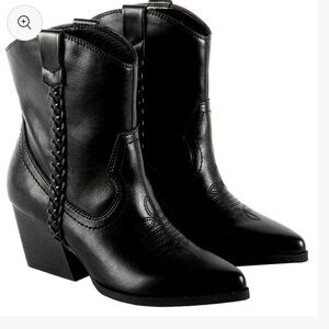 DV Dolce Vita Women's Karyn Cowboy Booties - Black size 6